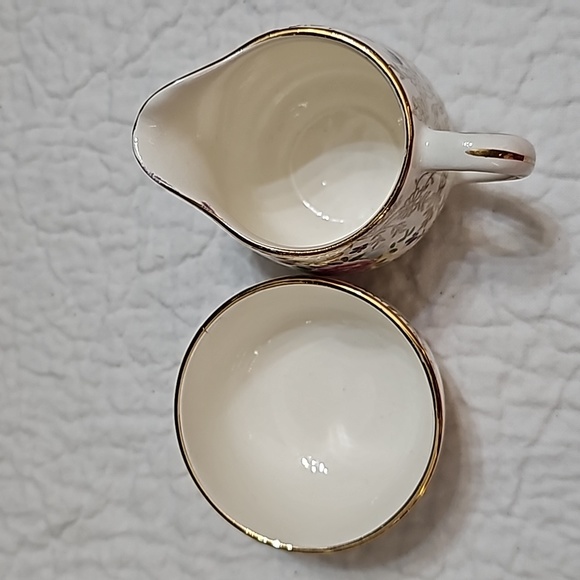Old Foley Bone China Cup & Creamer Embassy # 3086 - Picture 4 of 4